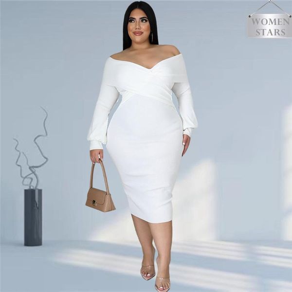 dresses plus size women clothing elegant 2021 v neck solid bodycon party evening dress fashion streetwear wholesale dropshipping, Black
dresses plus size women clothing elegant 2021 v neck solid bodycon party evening dress fashion streetwear wholesale dropshipping, Black