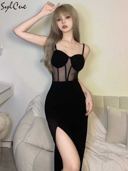 party dresses black mysterious mature feminine charm slim intellectual elegant women's sling evening party queen long dress 230322, White;black
party dresses black mysterious mature feminine charm slim intellectual elegant women's sling evening party queen long dress 230322, White;black