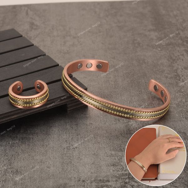 jewelry-set magnetic pure copper bracelet ring healing energy jewelry set for women rose gold high magnet adjustable cuff bangle fashion jew, Silver
jewelry-set magnetic pure copper bracelet ring healing energy jewelry set for women rose gold high magnet adjustable cuff bangle fashion jew, Silver