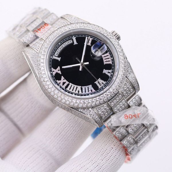 casual business watches fashion mens watch 41mm black dial mechanical movement automatic wristwatches stainless steel strap clock orologio d, Slivery;brown
casual business watches fashion mens watch 41mm black dial mechanical movement automatic wristwatches stainless steel strap clock orologio d, Slivery;brown