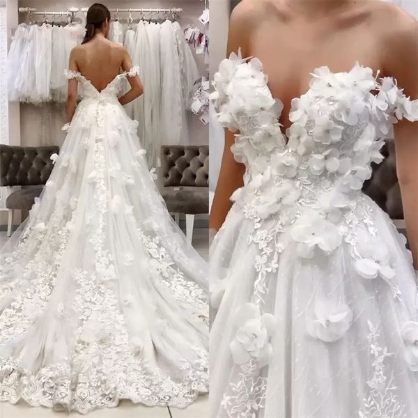 2023 gorgeous boho wedding dresses bridal gown 3d floral lace applique off the shoulder a line sweep train plus size custom made garden vest, White
2023 gorgeous boho wedding dresses bridal gown 3d floral lace applique off the shoulder a line sweep train plus size custom made garden vest, White