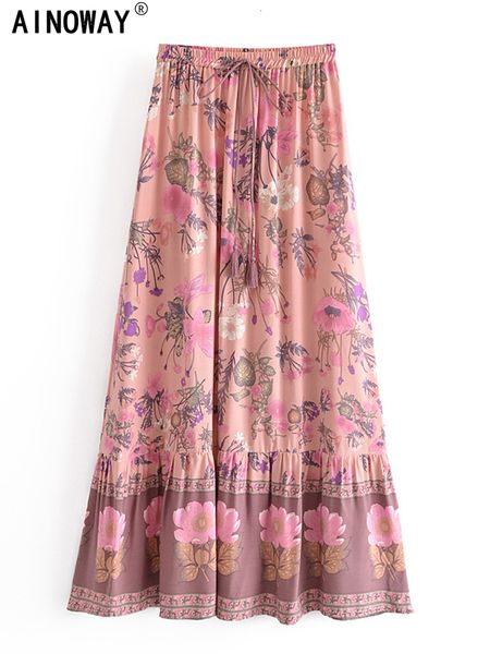 skirts summer fashion floral print tassel beach bohemian pleated skirt ladies high elastic waist a-line rayon boho maxi skirts 230417, Black
skirts summer fashion floral print tassel beach bohemian pleated skirt ladies high elastic waist a-line rayon boho maxi skirts 230417, Black