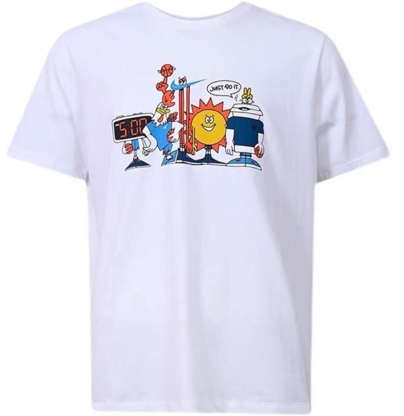 black white classic designer t shirt summer short sleeve basketball cartoon print women men tshirt tee mens clothes, White;black
black white classic designer t shirt summer short sleeve basketball cartoon print women men tshirt tee mens clothes, White;black