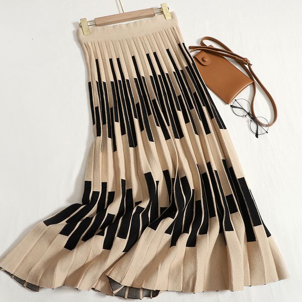 skirts women knitted skirt autumn winter high waist vintage pleated long skirt ladies korean fashion elegant thick warm jupe femme 230417, Black
skirts women knitted skirt autumn winter high waist vintage pleated long skirt ladies korean fashion elegant thick warm jupe femme 230417, Black
