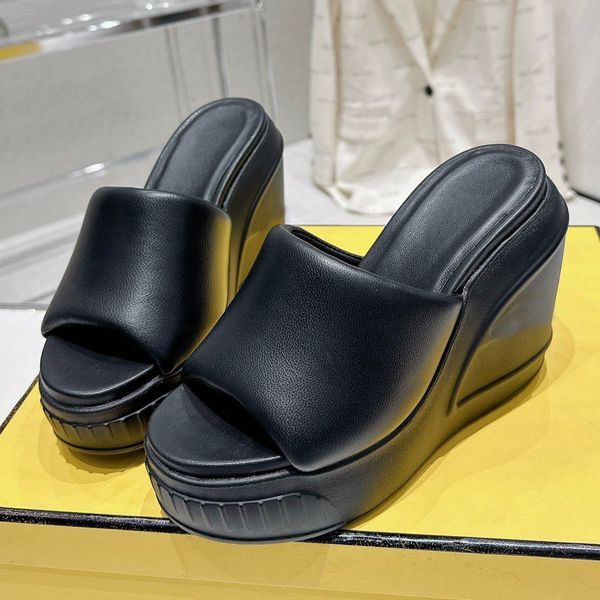 platform pumps mule slippers slides sandals heeled wedges heels open-toe women's luxury designers padded leather outsole casual party s, Black
platform pumps mule slippers slides sandals heeled wedges heels open-toe women's luxury designers padded leather outsole casual party s, Black