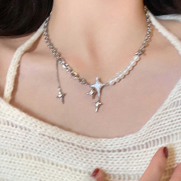 pendant necklaces zircon star pendant necklace for women men y2k hip hop cool girls beads chains choker korean fashion fine jewelry z0417, Silver
pendant necklaces zircon star pendant necklace for women men y2k hip hop cool girls beads chains choker korean fashion fine jewelry z0417, Silver
