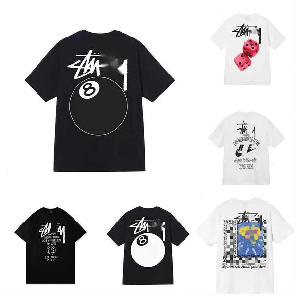 designer luxury fashion brand stussys classic mens and womens t shirt dice pattern printed alphabet summer high street trend tee c1, White;black
designer luxury fashion brand stussys classic mens and womens t shirt dice pattern printed alphabet summer high street trend tee c1, White;black