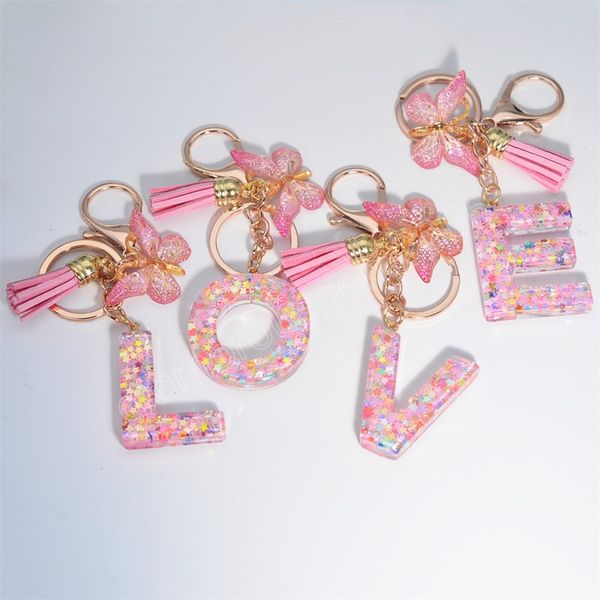cute pink star sequin letter keychains butterfly keyring with tassel for girl wallet purses backpack decor, Silver
cute pink star sequin letter keychains butterfly keyring with tassel for girl wallet purses backpack decor, Silver