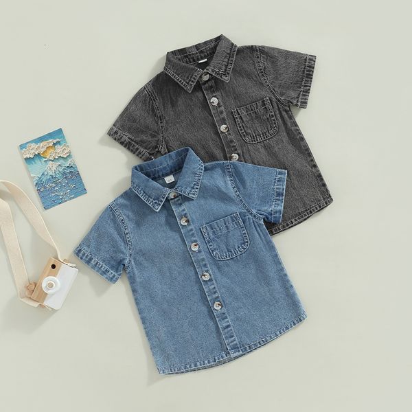 kids shirts 16y kids boys denim shirts baby summer clothing toddler solid color short sleeve button down tshirt children casual 230417, White;black
kids shirts 16y kids boys denim shirts baby summer clothing toddler solid color short sleeve button down tshirt children casual 230417, White;black
