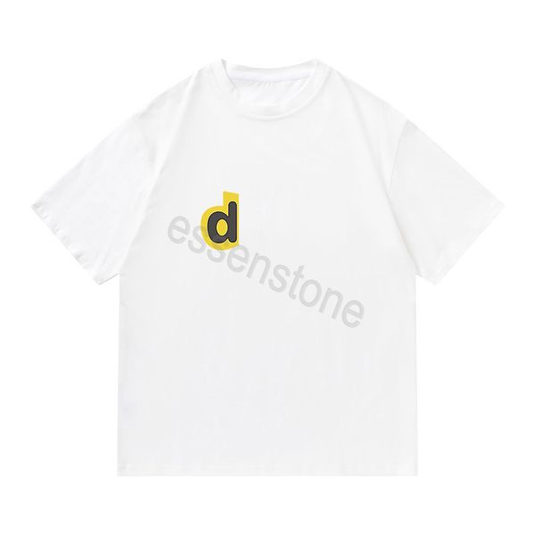 2023 summer fashion draw t shirt mens women designers letter d tees apparel man s casual luxurys shorts sleeve, White;black 
2023 summer fashion draw t shirt mens women designers letter d tees apparel man s casual luxurys shorts sleeve, White;black