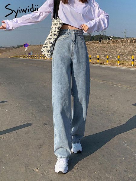 jeans syiwidii wide leg jeans for women bottom baggy denim pants high waist full length clothing trousers vintage streetwear 2022 new, Blue
jeans syiwidii wide leg jeans for women bottom baggy denim pants high waist full length clothing trousers vintage streetwear 2022 new, Blue