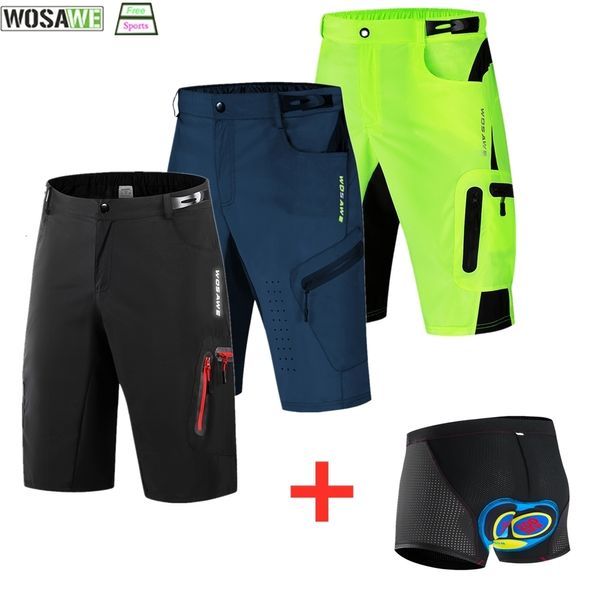 Image of Cycling Shorts WOSAWE MTB Shorts Mountain Bike Short Top Quality Dirt Bike Short Navy Blue Cycling Short Summer Breathable 230417