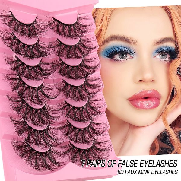 7pairs/set natural false eyelashes fake lashes fluffy long makeup cruelty 8d high end faux mink lashes extension eyelash for eyes beauty
7pairs/set natural false eyelashes fake lashes fluffy long makeup cruelty 8d high end faux mink lashes extension eyelash for eyes beauty