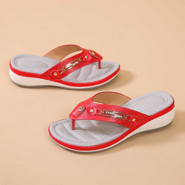 slippers women's slippers summer new fashion metal button slides shoes wedge beach sandals women outside platform leisure flip flops j2, Black
slippers women's slippers summer new fashion metal button slides shoes wedge beach sandals women outside platform leisure flip flops j2, Black