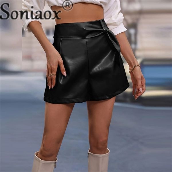 womens shorts british style pu leather summer elegant solid color three quarter pants female casual straight trousers 230414, White;black
womens shorts british style pu leather summer elegant solid color three quarter pants female casual straight trousers 230414, White;black