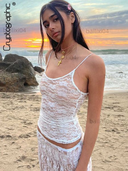 women's tanks camis cryptographic sleeveless lace hollow out sheer summer sweet crop for women club party y2k cami streetwear clothes, White
women's tanks camis cryptographic sleeveless lace hollow out sheer summer sweet crop for women club party y2k cami streetwear clothes, White