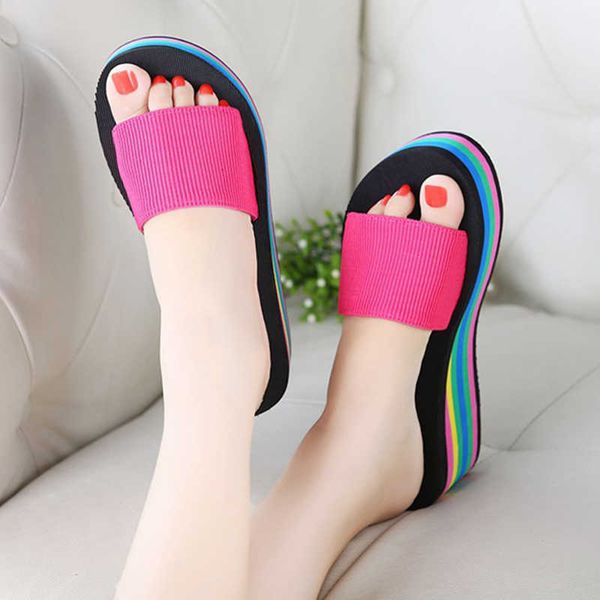 slippers 2022 summer women sandal slippers platform bat wedge beach flip flops high heel slippers beach slide shoes j230417, Black
slippers 2022 summer women sandal slippers platform bat wedge beach flip flops high heel slippers beach slide shoes j230417, Black