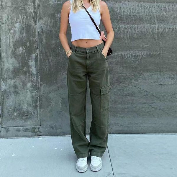 capris retro overalls jeans women's fashion new style women's trousers low waist loose casual trousers vintage streetwear pants, Black;white
capris retro overalls jeans women's fashion new style women's trousers low waist loose casual trousers vintage streetwear pants, Black;white