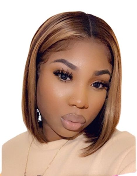highlight bob wig human hair brazilian ombre lace closure wig 13*4*1 t part human hair wig short bob for women, Black;brown
highlight bob wig human hair brazilian ombre lace closure wig 13*4*1 t part human hair wig short bob for women, Black;brown
