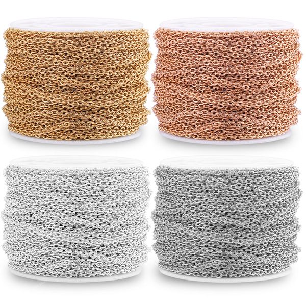 2m stainless steel cable rose gold chain silver chains necklace for diy jewelry making supplies bulk items wholesale lots rope jewelry makin, Blue;slivery
2m stainless steel cable rose gold chain silver chains necklace for diy jewelry making supplies bulk items wholesale lots rope jewelry makin, Blue;slivery
