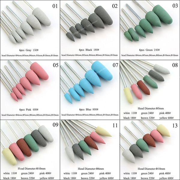 nail art equipment beauty health nail toolsnail drill accessories bits 6pcs/set rubber silicon nail drill milling cutter for
nail art equipment beauty health nail toolsnail drill accessories bits 6pcs/set rubber silicon nail drill milling cutter for
