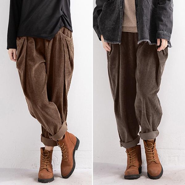 capris oversized turnip women's corduroy trousers 2022 zanzea vintage autumn pants female casual elastic waist long pantalon palazzo, Black;white
capris oversized turnip women's corduroy trousers 2022 zanzea vintage autumn pants female casual elastic waist long pantalon palazzo, Black;white