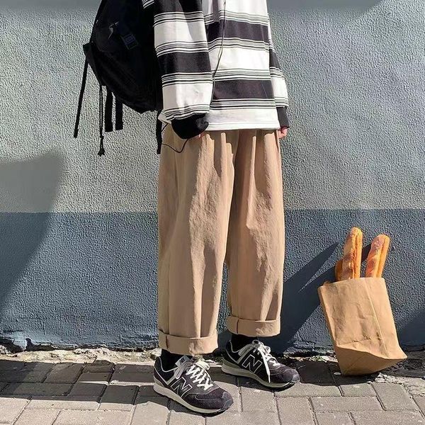 pants men's loose wide leg pants summer casual plus size pants korean fashion straight trousers solid color elastic waist casual pants, Black
pants men's loose wide leg pants summer casual plus size pants korean fashion straight trousers solid color elastic waist casual pants, Black