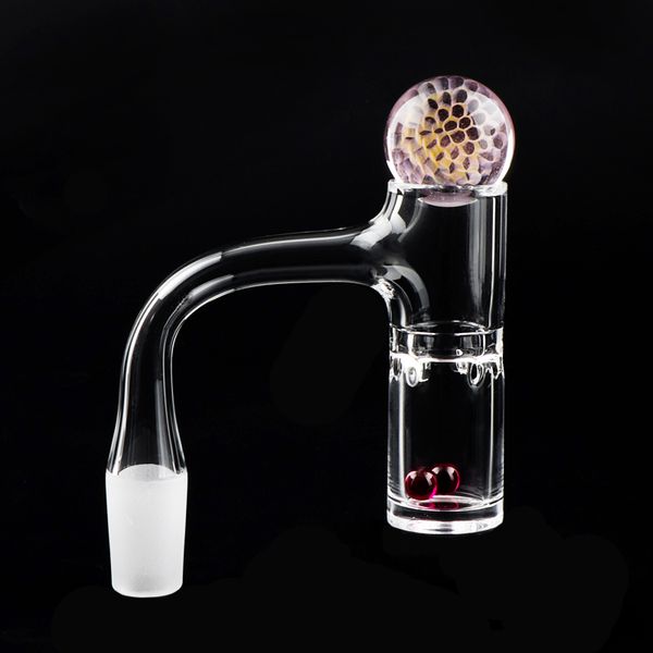Smoke Auto Spinner Full Weld Beveled Edge Quartz Banger Nails With 6pcs Slits Suit For Glass Water Bongs