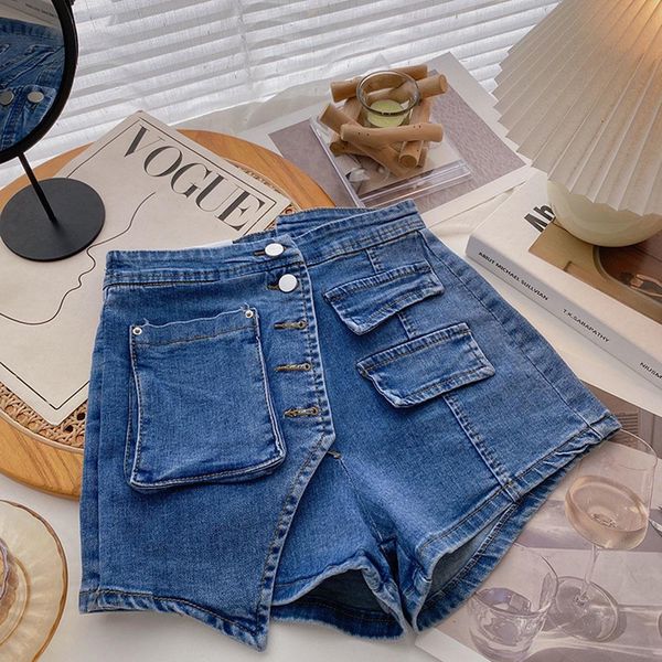 jeans 2022summer new street fashion mini jeans skirt singlebreasted denim shorts women casual streetwear straight leg short pants, Blue
jeans 2022summer new street fashion mini jeans skirt singlebreasted denim shorts women casual streetwear straight leg short pants, Blue