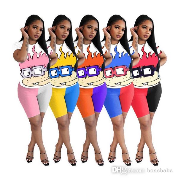 women tracksuits two pieces set designer 2023 new naughty little soldier contrast fashion t-shirt shorts 5 colours, Gray
women tracksuits two pieces set designer 2023 new naughty little soldier contrast fashion t-shirt shorts 5 colours, Gray
