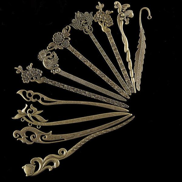 hairpins 2020 vintage bronze hollow out carved hairpin metallic hair clip hair stick curved fork hairpin hair accessories styling tools w041, Golden;silver
hairpins 2020 vintage bronze hollow out carved hairpin metallic hair clip hair stick curved fork hairpin hair accessories styling tools w041, Golden;silver