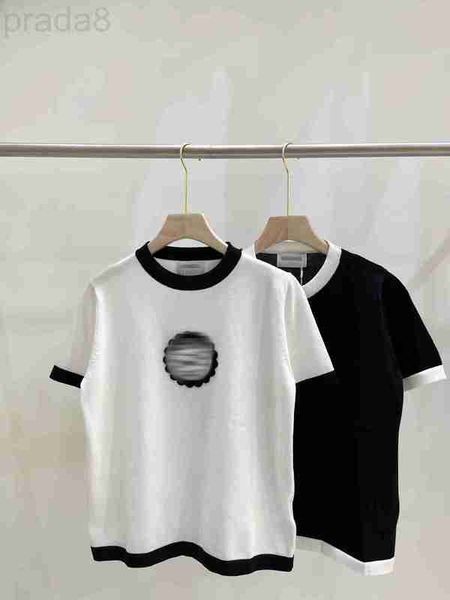women's sweaters designer 2023 spring summer milan runway o neck short sleeve high end jacquard pullover clothing 0307-11 ewre, White;black
women's sweaters designer 2023 spring summer milan runway o neck short sleeve high end jacquard pullover clothing 0307-11 ewre, White;black
