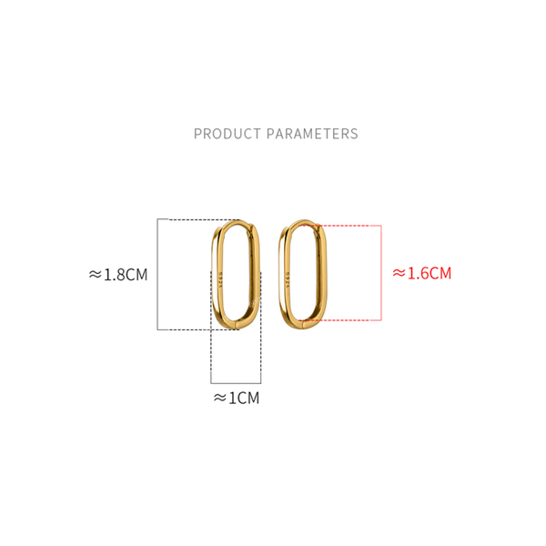 925 sterling silver simple oval glossy huggies ear buckle for women fashion bohemian european piercing earrings jewelry earringsstud earring, Golden;silver
925 sterling silver simple oval glossy huggies ear buckle for women fashion bohemian european piercing earrings jewelry earringsstud earring, Golden;silver