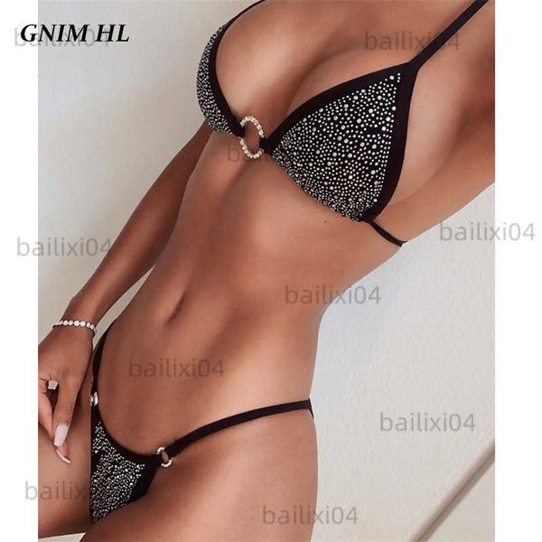 women's swimwear gnim rhinestone bikini swimsuit women 2020 bandage micro swimwear new brazilian biquini summer beachwear bathing suit, White;black
women's swimwear gnim rhinestone bikini swimsuit women 2020 bandage micro swimwear new brazilian biquini summer beachwear bathing suit, White;black