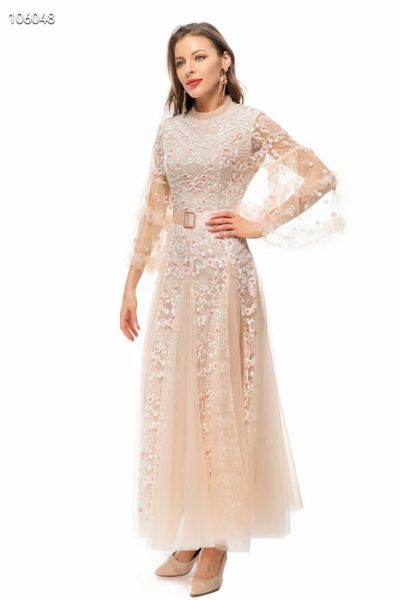 embroidered mesh dress, fashionable standing collar, contrasting color stitching, contrasting color long sleeved heavy duty 2023 spring/summ, Black
embroidered mesh dress, fashionable standing collar, contrasting color stitching, contrasting color long sleeved heavy duty 2023 spring/summ, Black