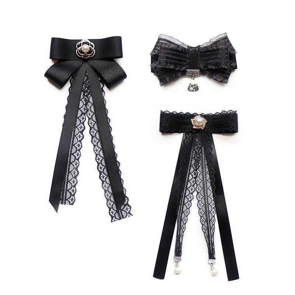 black bow tie ribbon bowknot safety pin student 10, Black;gray
black bow tie ribbon bowknot safety pin student 10, Black;gray