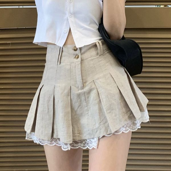 skirts pleated mini skirt women summer short lace trim skirts female preppy style khaki high waist skirt girl school uniform miniskirt 23041, Black
skirts pleated mini skirt women summer short lace trim skirts female preppy style khaki high waist skirt girl school uniform miniskirt 23041, Black