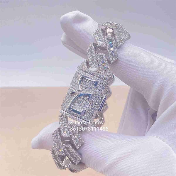 custom clasp18mm fine hip hop jewelry baguette diamond men necklace sterling silver fully vvs moissanite luxury cuban link chain
custom clasp18mm fine hip hop jewelry baguette diamond men necklace sterling silver fully vvs moissanite luxury cuban link chain