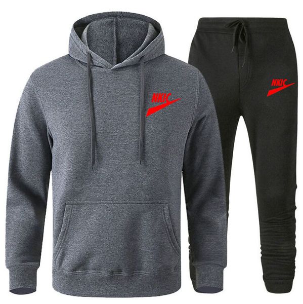 new men's tracksuit hooded pullover sweatpants sports suit casual jogger sportswear 2 piece male streetwear sets, Gray
new men's tracksuit hooded pullover sweatpants sports suit casual jogger sportswear 2 piece male streetwear sets, Gray