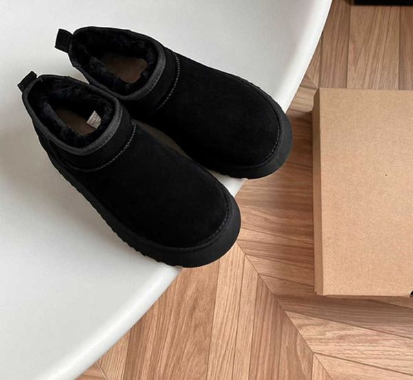 women winter ultra mini boot designer australian platform boots for men real leather warm ankle fur booties luxurious 2342, Black
women winter ultra mini boot designer australian platform boots for men real leather warm ankle fur booties luxurious 2342, Black
