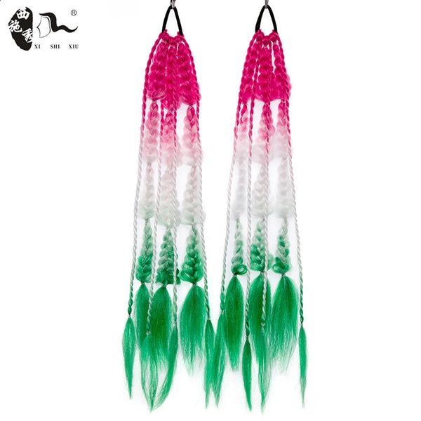 Ponytails Long Bubble Ponytail Braided Extensions Synthetic Hand Made Ponytail Colorful Natural Hair for Women Tail Hairpiece 231116
Ponytails Long Bubble Ponytail Braided Extensions Synthetic Hand Made Ponytail Colorful Natural Hair for Women Tail Hairpiece 231116