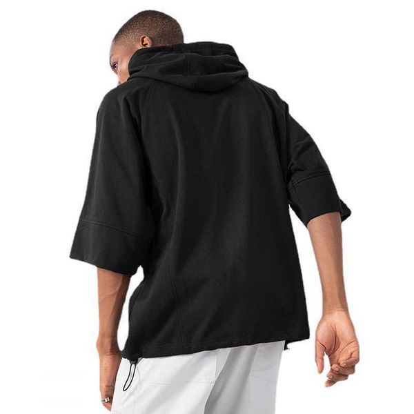 men's t-shirts 2023 summer short sleeved t-shirt men's loose large fashion brand sweat absorbing hoodie t-shirt with solid five qu, White;black
men's t-shirts 2023 summer short sleeved t-shirt men's loose large fashion brand sweat absorbing hoodie t-shirt with solid five qu, White;black