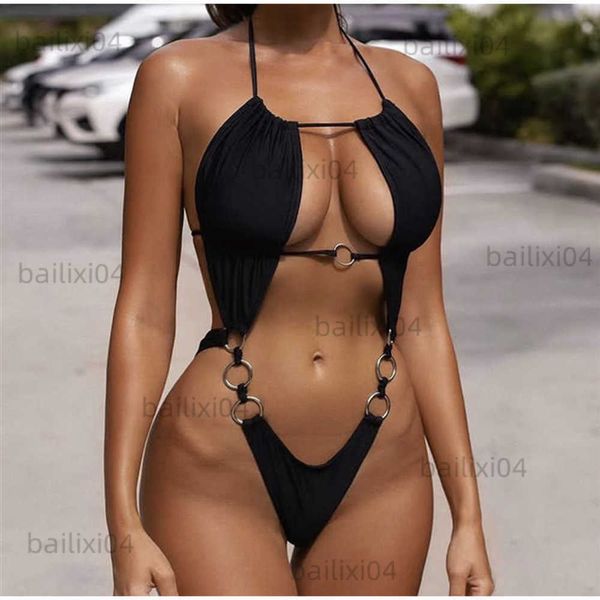 women's swimwear one piece solid color banding swimsuit women 2023 swimwear swimming suit for women bathing suits ring thong beachwear, White;black
women's swimwear one piece solid color banding swimsuit women 2023 swimwear swimming suit for women bathing suits ring thong beachwear, White;black
