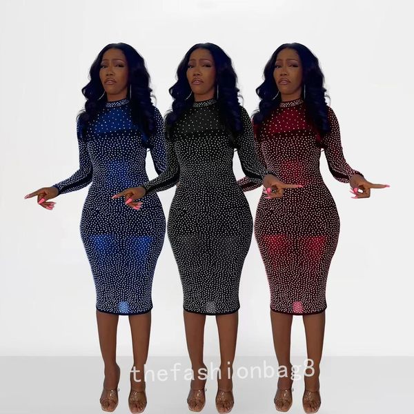 2023s casual dresses new european and american fashion women's party nightclub mesh perspective diamond dress, Black;gray
2023s casual dresses new european and american fashion women's party nightclub mesh perspective diamond dress, Black;gray
