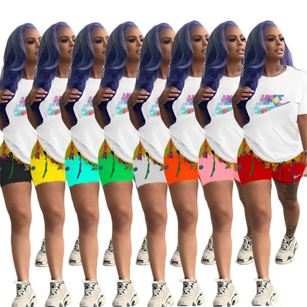 2023 brand women tracksuits summer plus size s-3xl 2 piece set short sleeve t-shirt shorts fashion sports suit crew neck outfits pullover jo, Gray
2023 brand women tracksuits summer plus size s-3xl 2 piece set short sleeve t-shirt shorts fashion sports suit crew neck outfits pullover jo, Gray