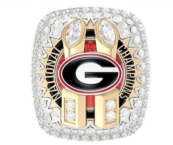 2022 2023 Georgia Bulldogs National Team Champions Championship Ring With Wooden Display box Souvenir NCAA Men Fan Gift 2024 ACCEPT CUSTOM DESIGN