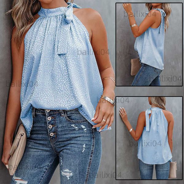 women's tanks camis for women 2022 summer new fashion halterneck collar bow leopard printing loose pullover sleeveless tank ropa de muj, White
women's tanks camis for women 2022 summer new fashion halterneck collar bow leopard printing loose pullover sleeveless tank ropa de muj, White