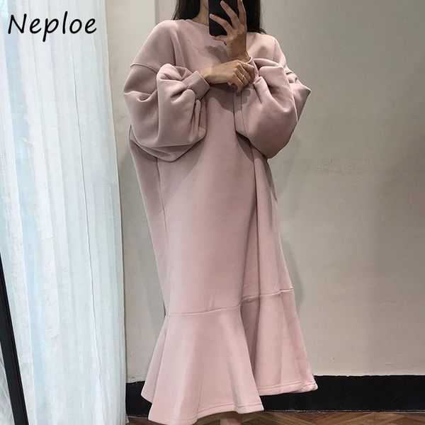 dresses neploe casual oneck lantern sleeve woman dress loose midlength velvet mermaid dresses women long robe autumn 2022 new, Black;gray
dresses neploe casual oneck lantern sleeve woman dress loose midlength velvet mermaid dresses women long robe autumn 2022 new, Black;gray