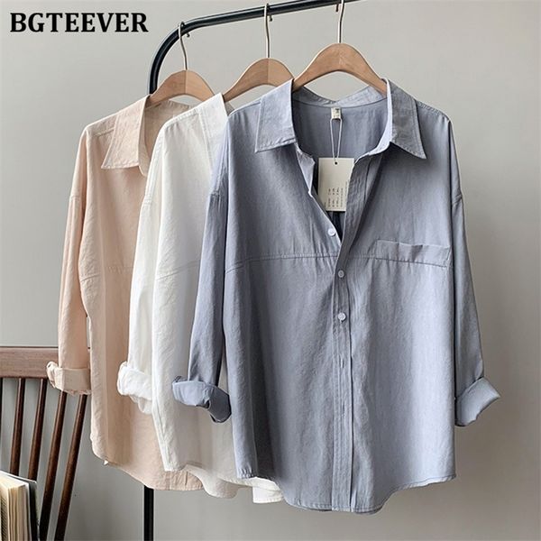 women's blouses shirts bgteever casual single-breasted white shirts for women spring long sleeve female blouses office ladies solid blu
women's blouses shirts bgteever casual single-breasted white shirts for women spring long sleeve female blouses office ladies solid blu