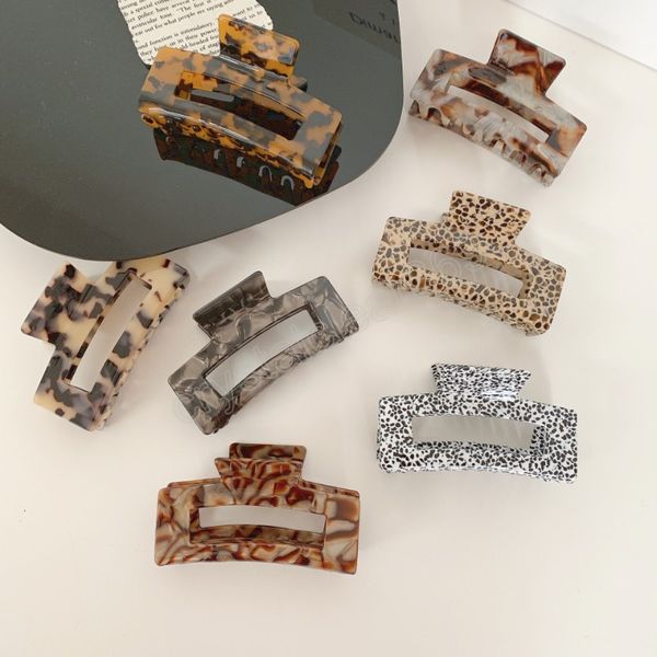 fashion hair clips for women colorful marble pattern square hollow out acetate hair claws girls hair accessories hair clip, Slivery;white
fashion hair clips for women colorful marble pattern square hollow out acetate hair claws girls hair accessories hair clip, Slivery;white